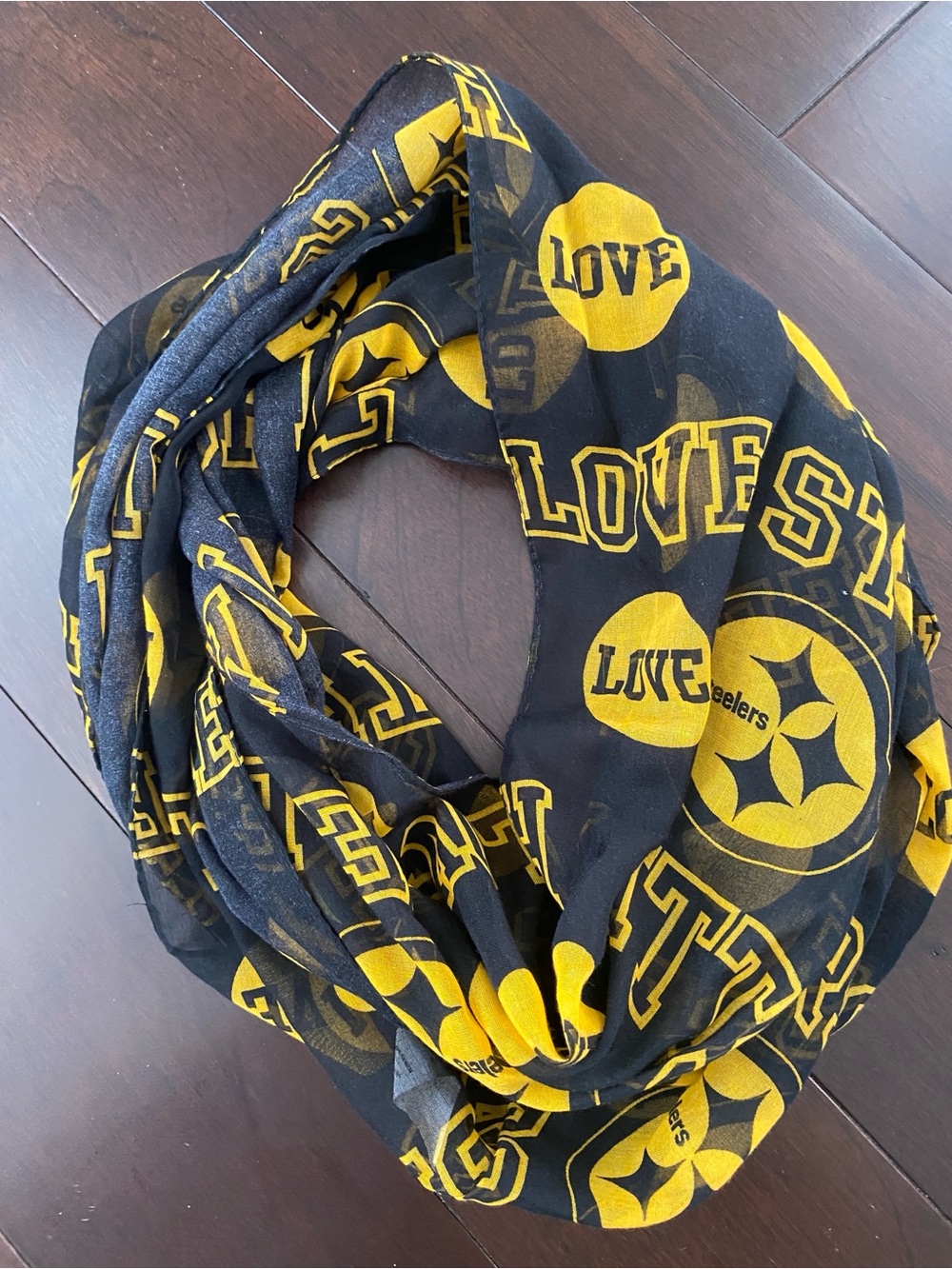 Pittsburgh Steelers Black and Yellow Infinity Scarf